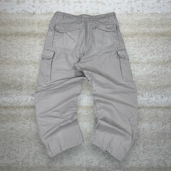 Vintage Tru Spec Tactical Pants Light Tan Baggy Wide Leg Fit Cargos Military 90s - Picture 1 of 4